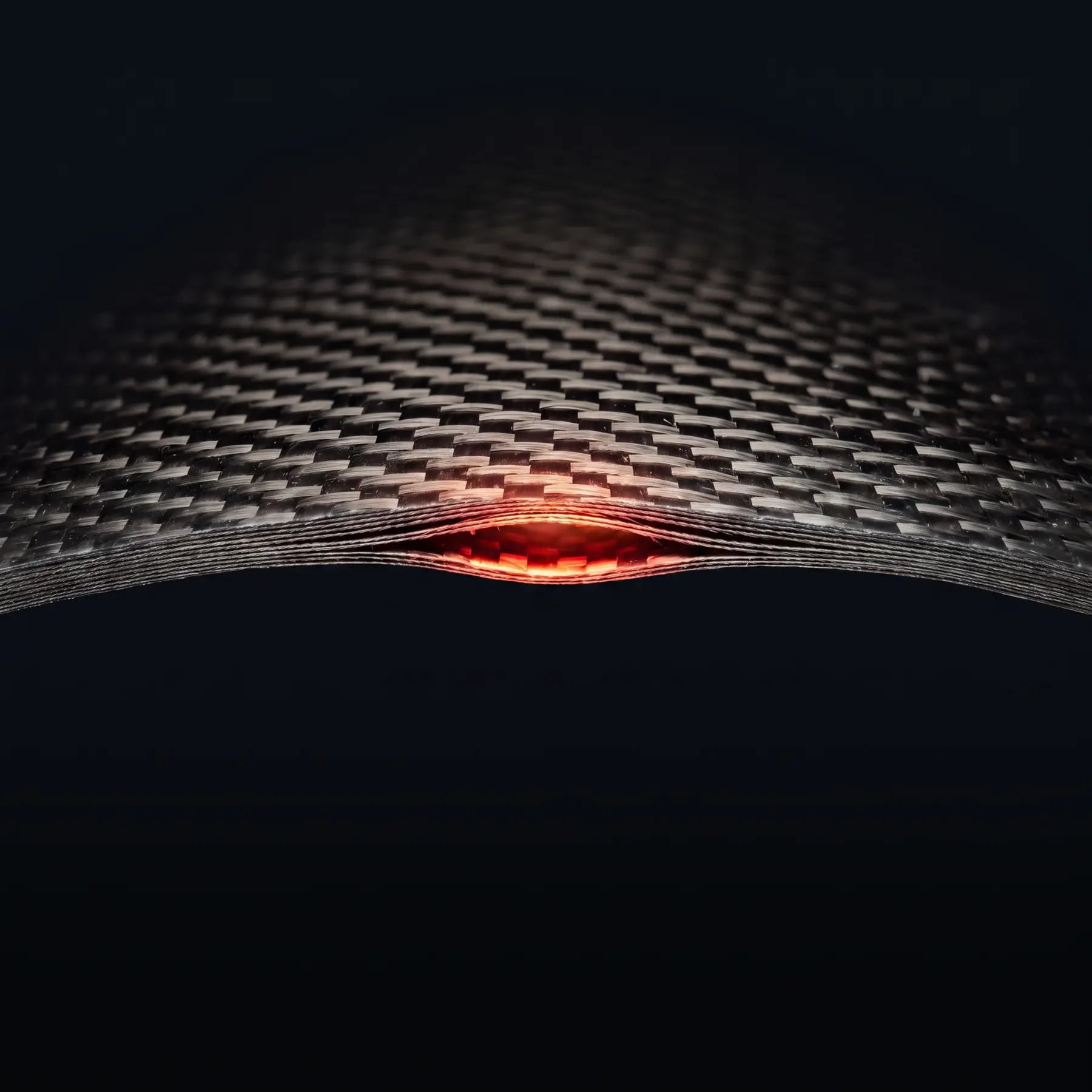 Close-up of intelligent composite material