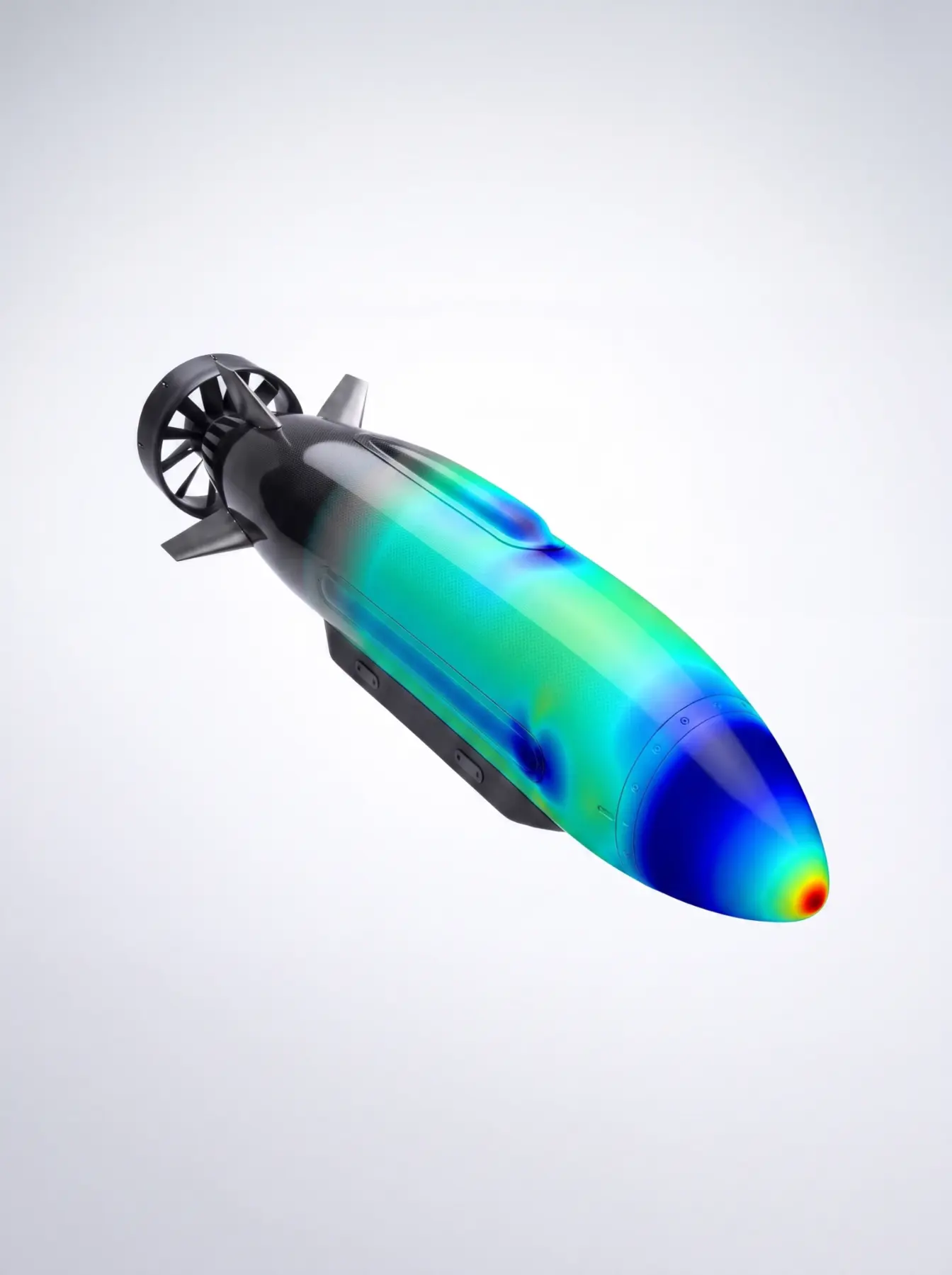 High-performance marine structure with pressure map